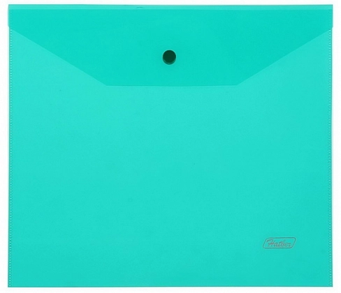 Конверт ЛЕНТА А5 полупрозрачный, с кнопкой